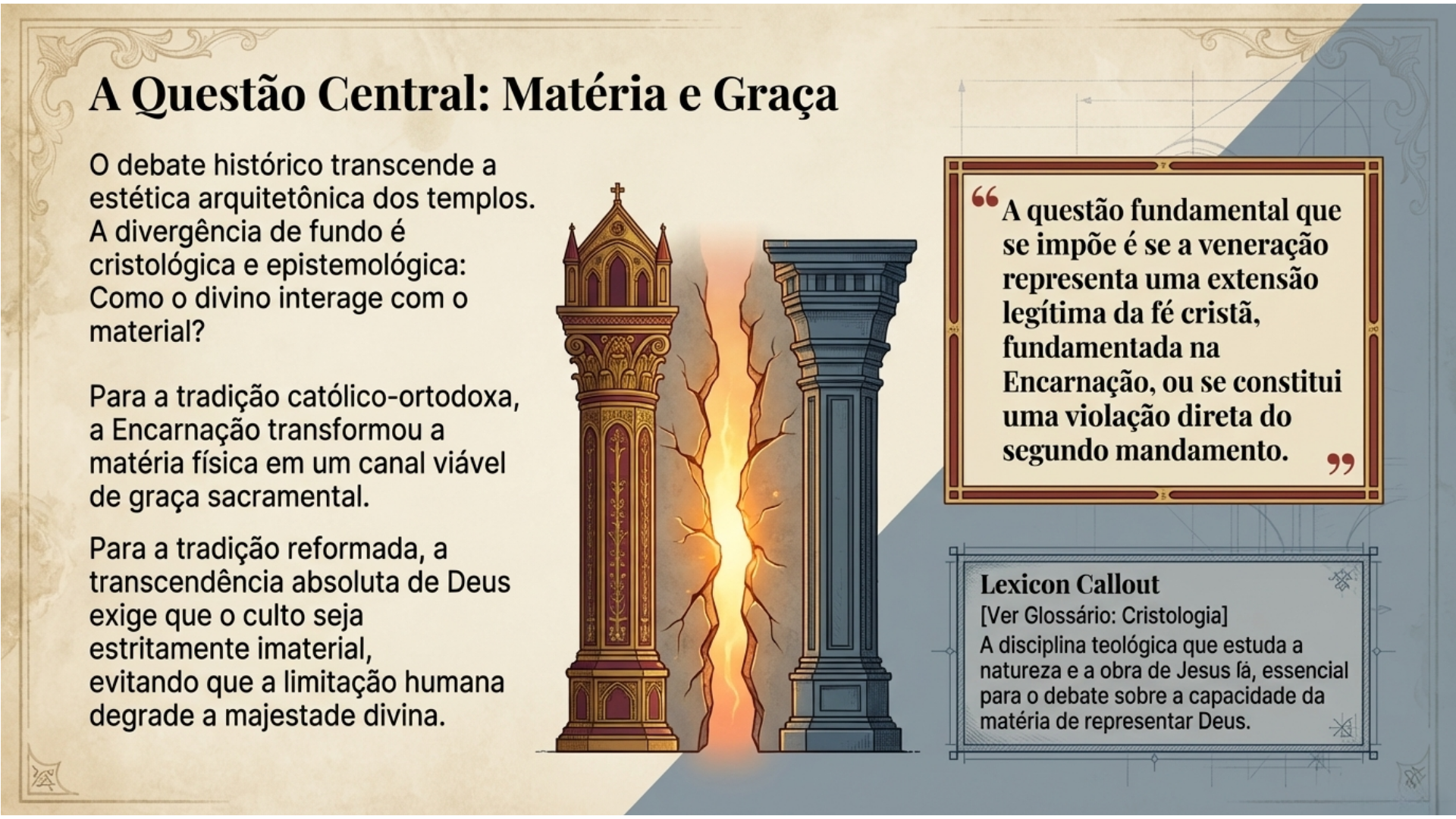 A Questão Central: Matéria e Graça
