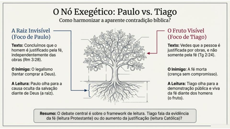 O Nó Exegético: Paulo vs. Tiago